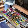 1pc Large Gaming Mouse Pad, UV Reactive Non-Slip Desk Mat, Washable PolyesterMonster, High, CharactersComputer Pad with Vibrant Game Machine