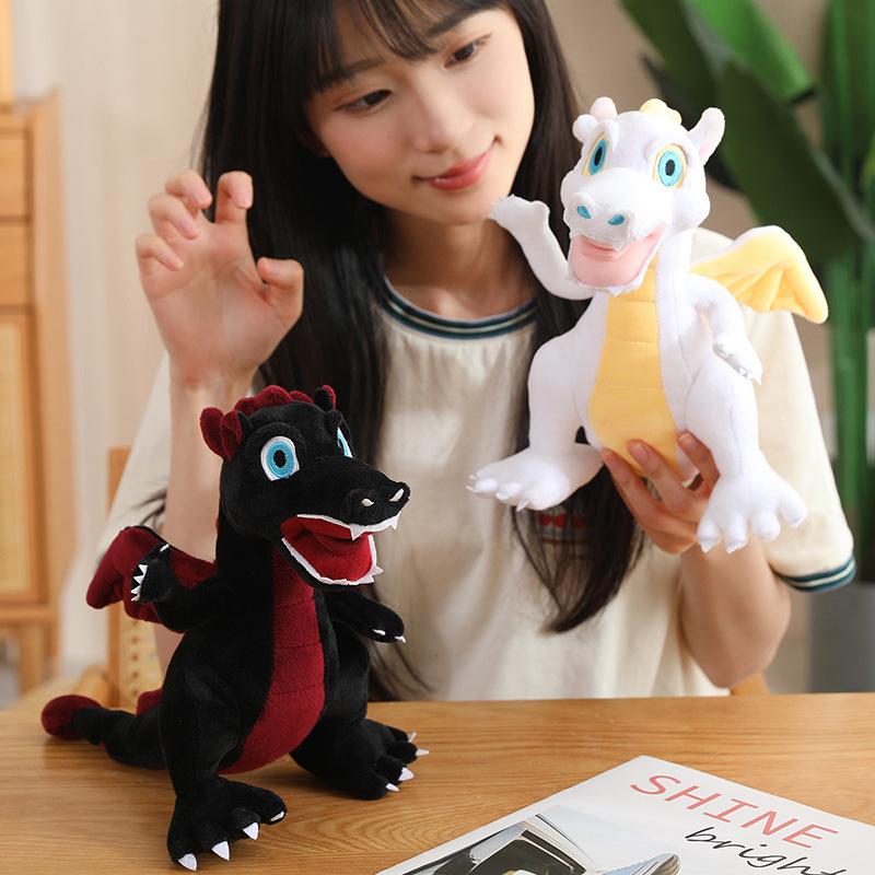 Bai Fen Bai Dolls And Toys Boys Black Dragon Doll Plush Toy Dinosaur Doll Children's Company Soothing Rag Doll Men's Birthday Gift