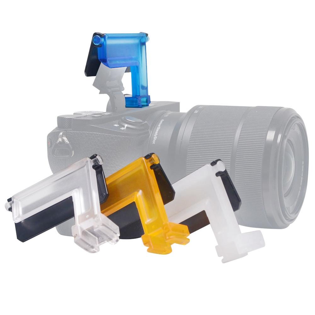 Mcoplus 4 Colors Cameras Flash Diffuser for Sony Camera A6000 A6500 A6300