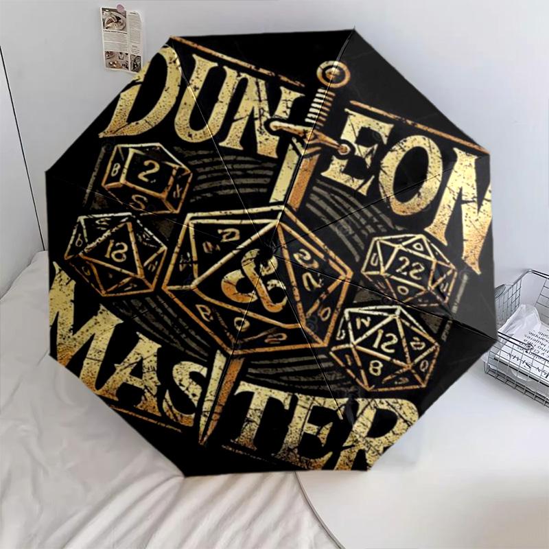 1PC Dungeon Master Automatic Umbrella - Suitable Travel Outdoor Portable Umbrella Birthday Gift Daily Essentials