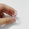 Sweet Pink Cherry Blossom Ring Drop Oil Design Flower Bracelet Fashion Open Adjustable Ring  Party