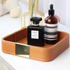 Entrance Porch Storage Box Desktop Leather Tray for Key Jewelry Aromatherapy Perfume Organizer Living Room Decorative Ornament