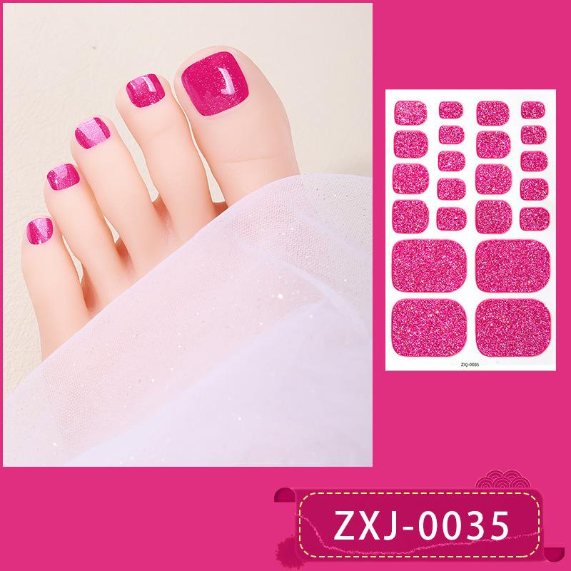 

Однотонні блискучі наклейки для нігтів на ногах, Популярні транскордонні наклейки для нігтів на ногах, Наклейки для нейл-арту, Водонепроникні наклейки для нігтів на ногах. ZXJ-0035