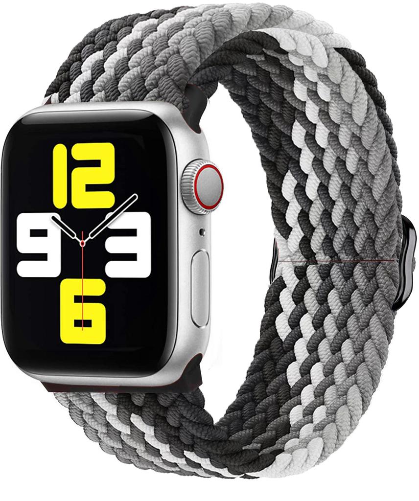 Braided Loop Strap for Apple Watch Band 44mm 40mm 49mm 45mm 41mm 46mm 42 38mm Nylon Bracelet iWatch Series Ultra 10 9 8 7 6 5 SE