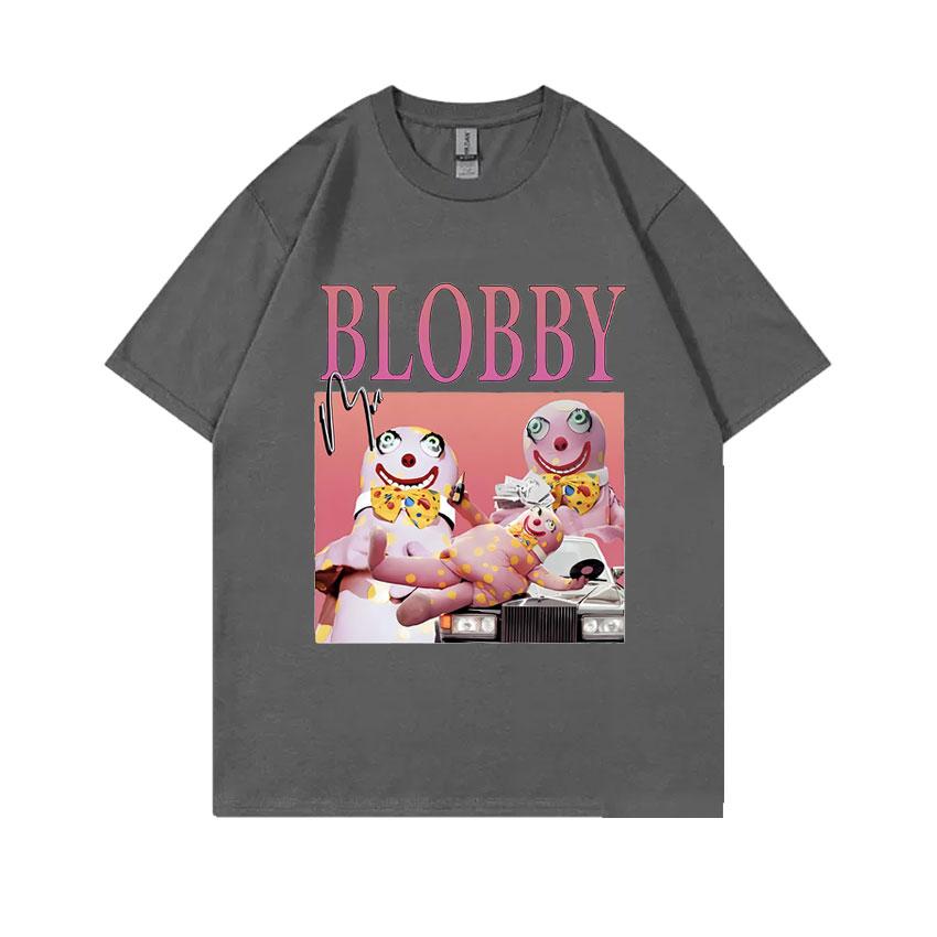 Mr Blobby Funny Meme Tshirt Unisex Women Joke Humor Tshirt Male Fashion Vintage Short Sleeve Unisex Pure Cotton Crewneck T Shirts