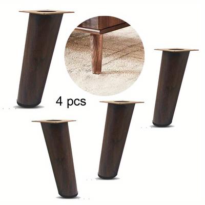 4pcs DIY Furniture Legs Modern Short Cabinet Legs for Coffee Table Dresser Nightstand Shelf Replacement Couch Legs