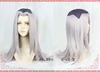 Heat-resistant cosplay wig, "Second Castle," silver-gray, long straight, perfect for events and costumes + 2 bonus items