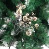 Reusable Christmas Glitter Berries Branches Realistic 29cm Artificial Berries Bright Color Christmas Ornament Home Decor
