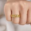 Hot selling rotating and dynamic open-end ring in Europe and America, women's simple and personalized rings