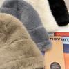 Winter new thickened imitation rabbit fur plush bucket hat women's northern outdoor cold protection ear cover hat tide