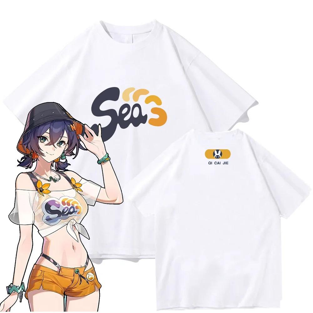 

2026 Футболка в стиле Belle Streetwear Zenless Zone Zero Kawaii Унисекс Футболка Аниме Хлопковая Одежда Мерч для Геймеров Отлично для Подарка Одежда для Фанатов 4XL