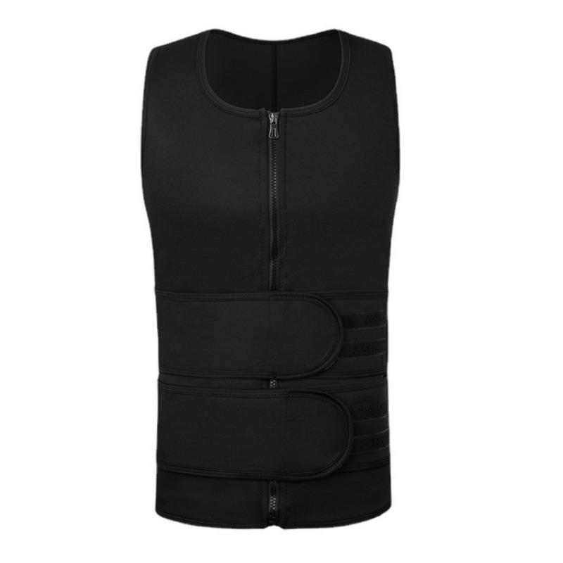 Mens Plus Size Waist Trainer Sweat Vest Neoprene Slimming Body Shaper Fitness Workout