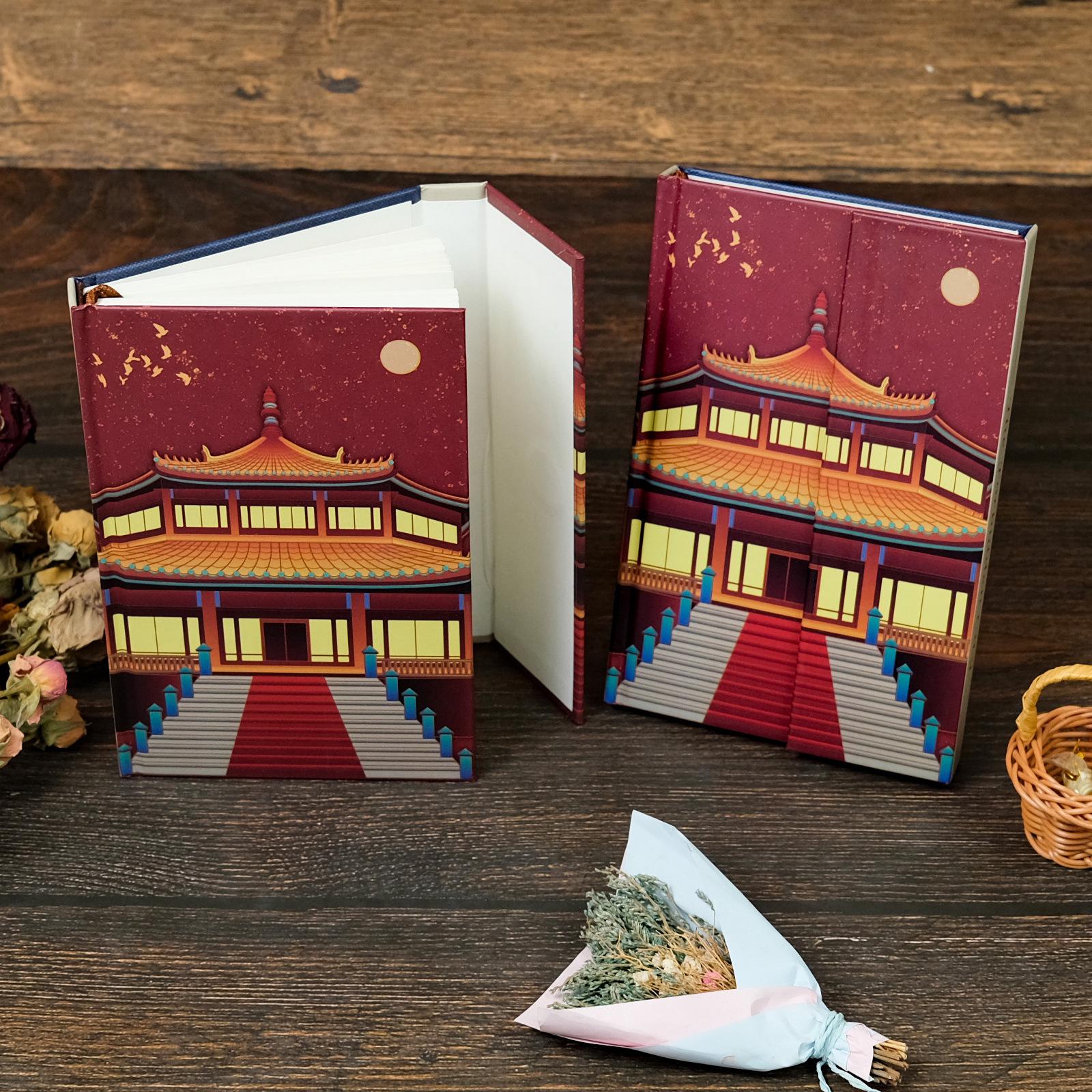 Palace Museum Series Notebook: Chinese Architecture, Cultural & Creative Design, Portable Business Office Booklet