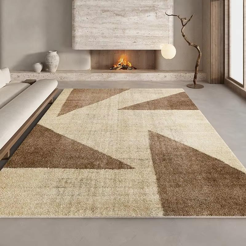 Luxury Living Room Carpet Bedroom Bedside Color Matching Rug Imitation Cashmere Soft Comfortable Foot Mat Large Size Floor Mats