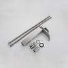 Waterfall Basin Faucet Deck Mounted Stainless Steel Brushed Silver Sink Tall Tap Bathroom Hot & Cold Mixer Vanity Vessel Taps