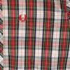 Fred Perry Check Pattern Long Sleeve Button Down Shirt S Red Men's Used