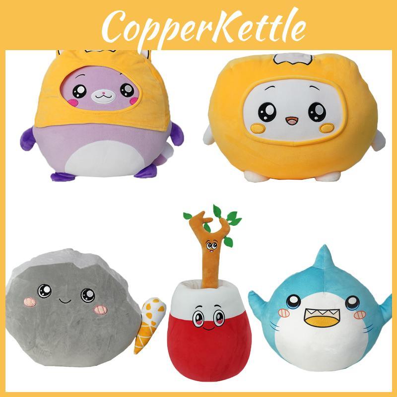 Lankybox Foxy Boxy Shark Rocky Sticky Plush Toys Maximum Softness And Comfort