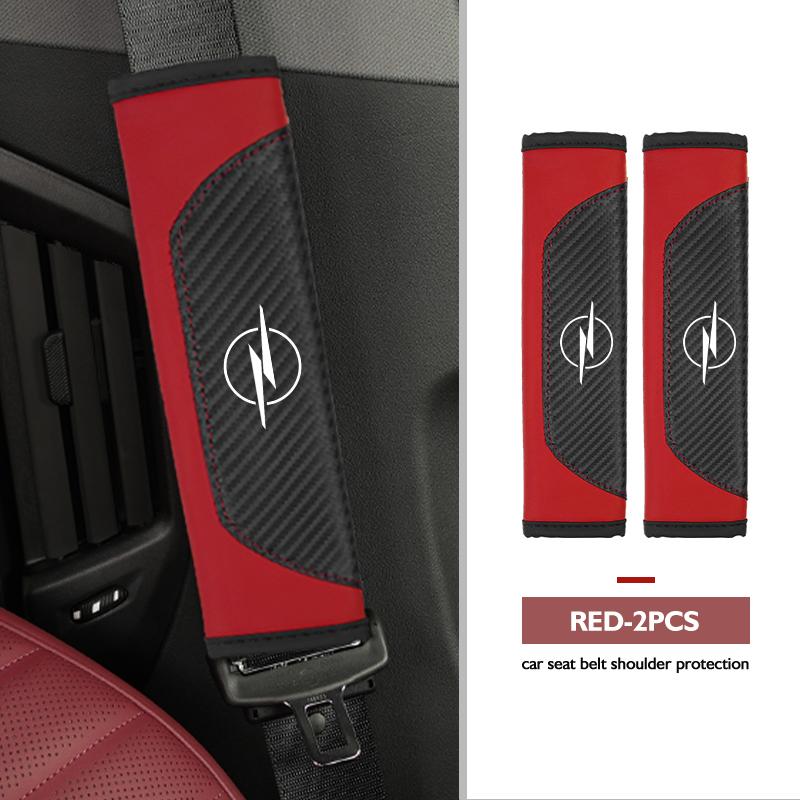 AAAYS1 For Opel Car Seat Belt Cover Shoulder Pad Anti-slip Auto Protection Pad Accessories Insignia Corsa Grandland Antara Zafira Mokka