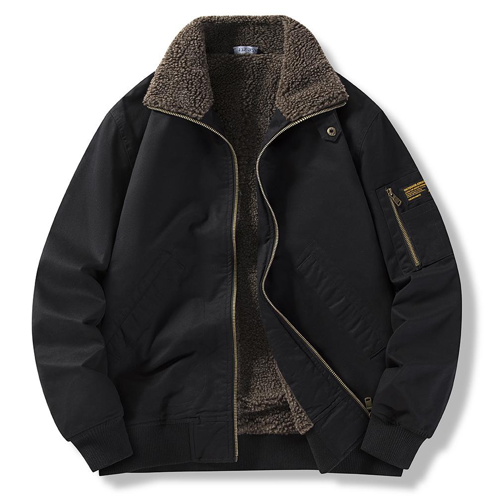 

Зимняя мужская куртка с лацканами, средней возрастной группы, из чистого хлопка, с плюшевой подкладкой, утолщенная хлопковая куртка, мужская, свободного кроя, большого размера, хлопковая куртка, куртка 5XL