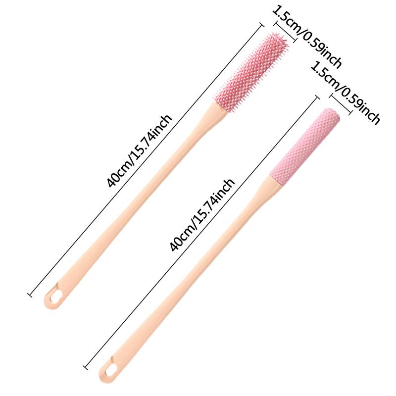 Silicone Toe Brush  Nail Brush Foot Brush For Shower With Long Handle Silicone Bristles Between Toe Cleaning Brush Foot Scrubber