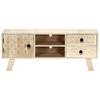 TV Stand 110 x 30 x 44 cm Solid Mango Wood