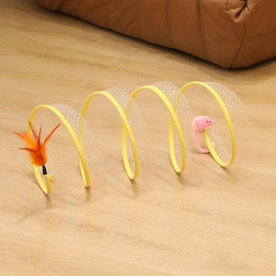 Giocattoli per animali domestici per gatti Palline a forma di topo Gatto pieghevole per gattini Gioca a tunnel Divertente bastone per gatti Forniture per mouse Simulazione Mouse Accessori per gatti