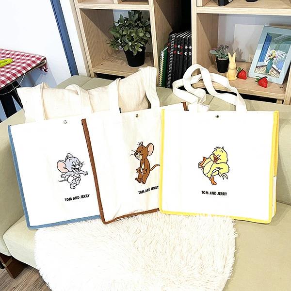 Tom and Jerry Tuffy Tiny Club Smile Tote Bag Blue Oshikatsu Bag Tom and JERRY