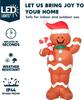 Syncfun 5 FT Christmas Gingerbread Man Inflatable Outdoor Decoration with Candy Canes for Chirstmas Inflatables Decor