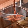 Kitchen Sink Drain Basket Leak-proof Metal Trash Strainer Stainless Steel Triangle Food Vegetables Peel Egg Filter Storage Tool