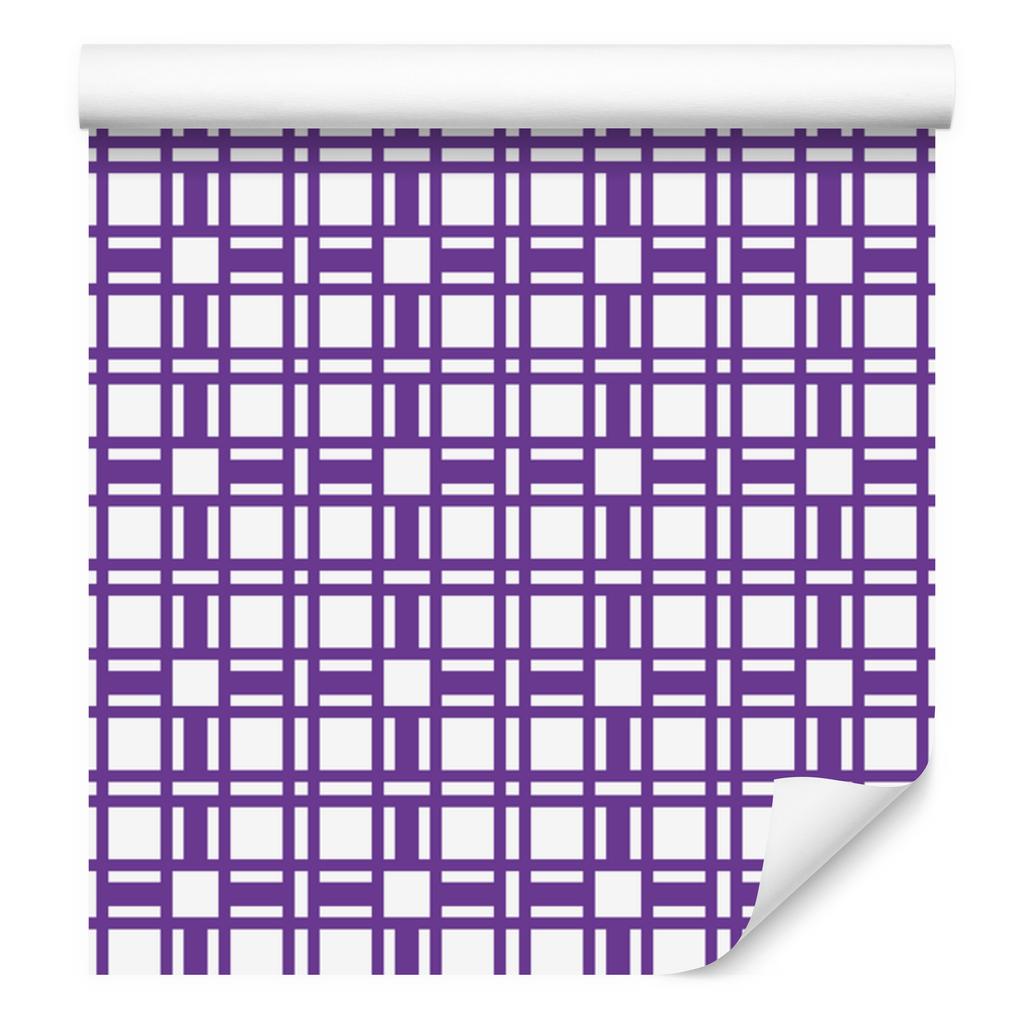 Wallpaper Geometric Pattern Purple, Lavender and White 50x1000