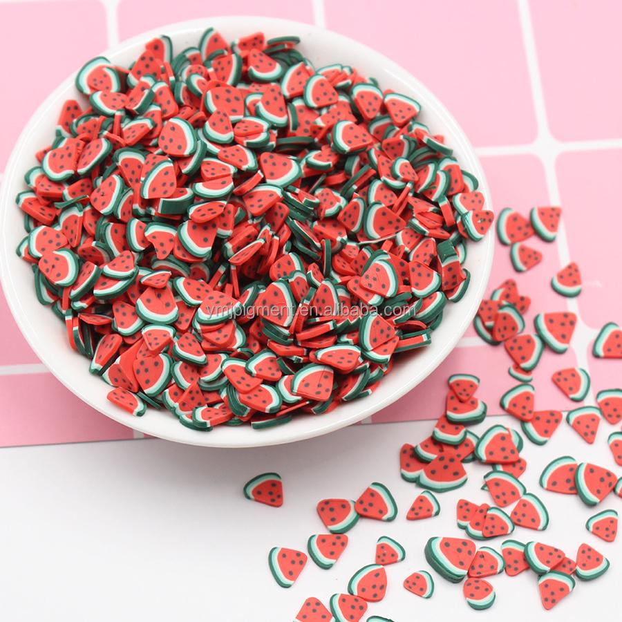 5mm Fruits Shape Christmas Halloween Sprinkles Polymer Clay Slices for Nail Slime Epoxy Resin Craft Diy