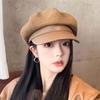 Women's Stylish Beret Hat, Lightweight Knitted Painter Hat, Urban Chic Retro Newsboy Cap for Fall/Spring, Casual, Christmas Gift