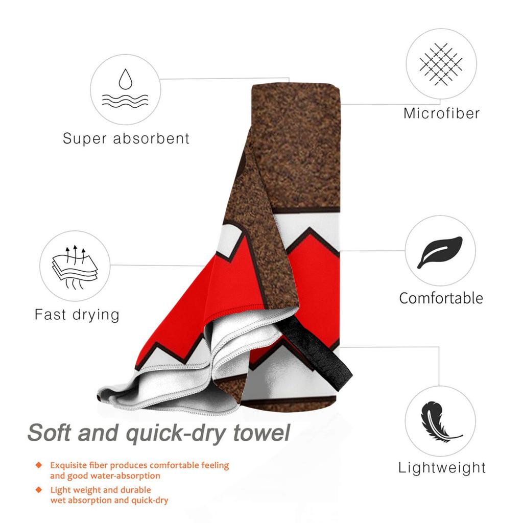 Cute Cartoon Domo Kun Beach Towel Soft Microfiber Quick Dry Absorbent Quick Towels For Bath