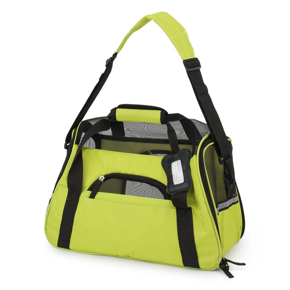 

Светоотражающая сумка для домашних животных, переноска для кошек, дорожная сумка для собак, сумка для домашних животных, плюшевый пудель S 41x20x26cm