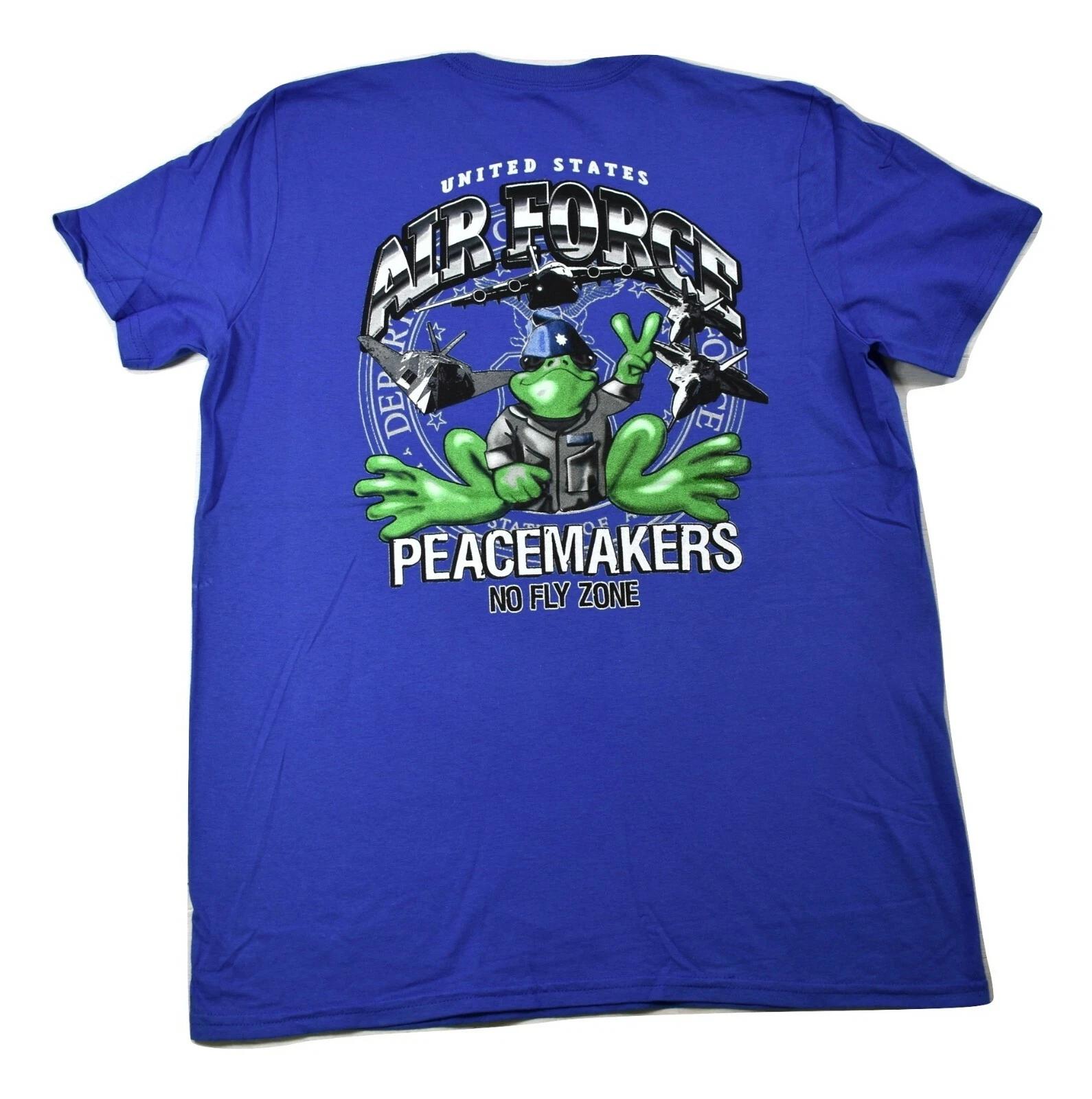 

Peace Frogs Mens United States Air Force Peacemakers No Fly Zone Shirt M, 3XL S