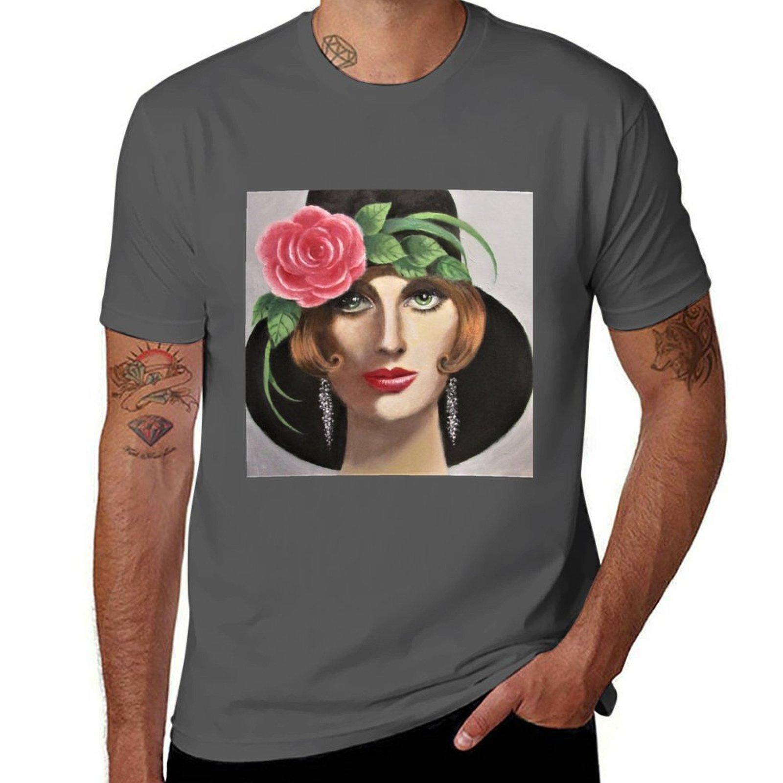 

A Green Eyed Lady T-Shirt man t shirt luxury black cotton t-shirt plain for man package T-Shirt 4XL