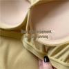 Women's Korean Threaded Camisole with Chest Pads - Integrated Cup, Solid Color Summer Top
