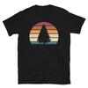 Retro Pine Tree Minimalist Evergreen Sunset Short Sleeve Unisex T Shirt