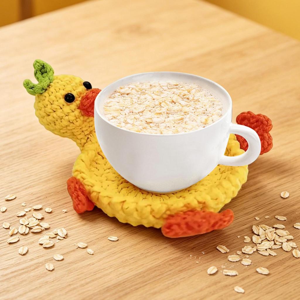 Drink Coasters Handmade Cute Heat-Resistant Decorative Drink Coaster for Office for Home Living Room Dining Table Study