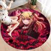 Death Note Round Area Rug Carpet Rug For Living Room Bedroom Sofa Playroom Decor Nonslip Floor Mat