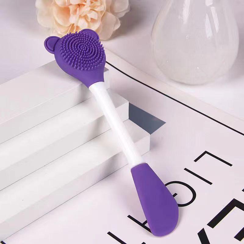 Silicone Double-Head Facial Cleanser & Massage Brush