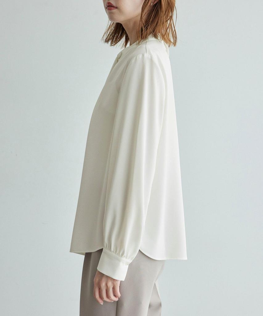 ROPE PICNIC Recycled Polyester Front Tuck Blouse in 2 Matching Charcoal Women's (Available Sizes) - Outfits, (06)