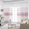 2 Panels Sheer Curtains Embroidered Window Voile Drapes for Living Room Grommet Top Solid Lightweight for Bedroom Home Decor