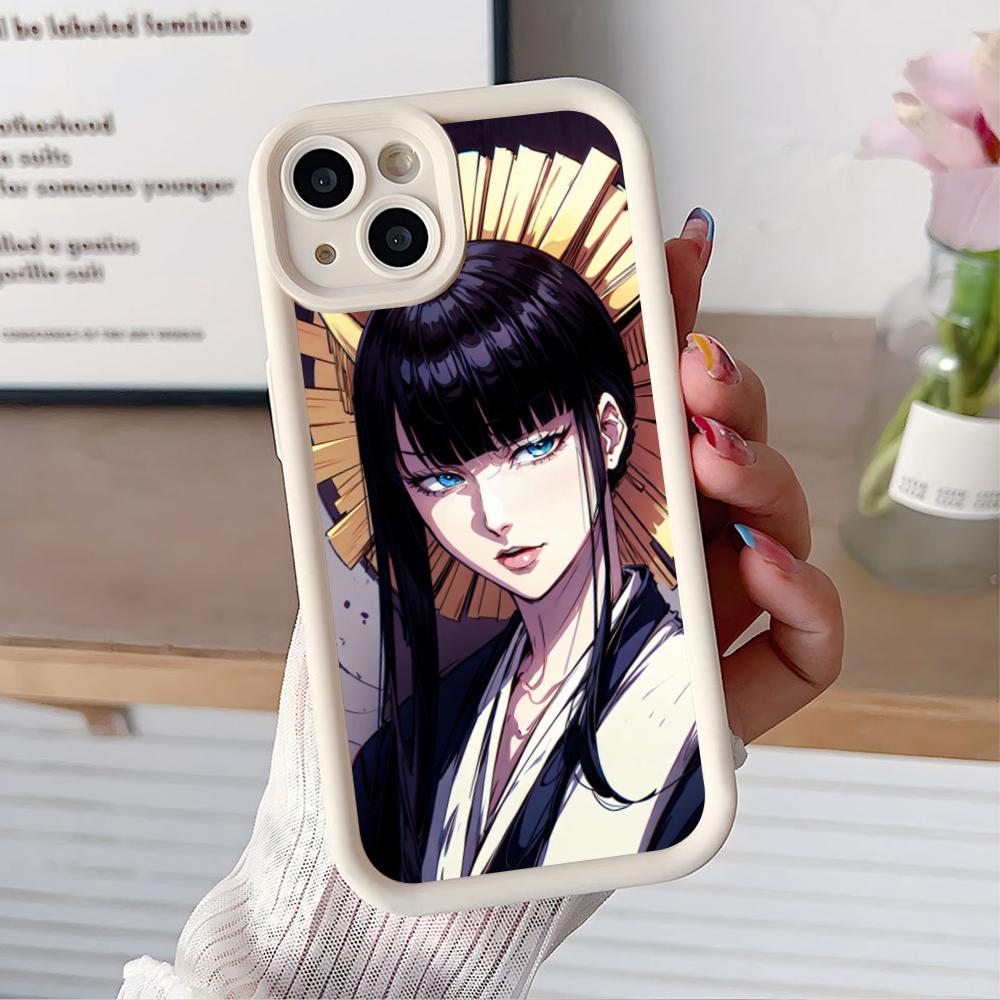 Senjumaru Shutara Phone Case for iPhone 17 16 15 14 13 12 11 Air Pro Max Plus White Soft TPU Shockproof Cover