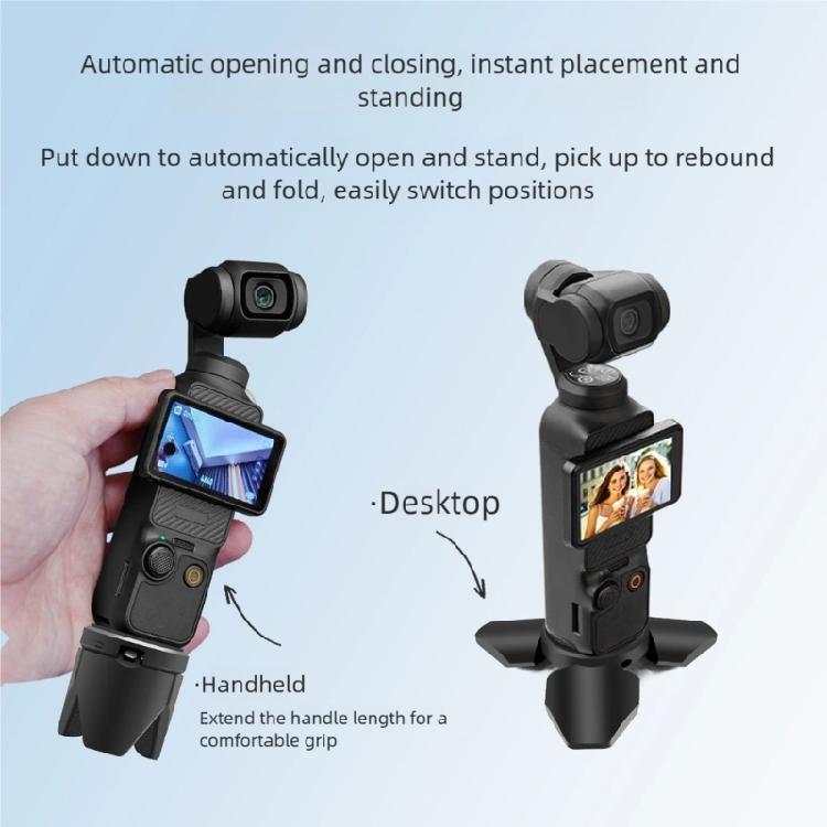 Quick Release Aluminum Alloy Tripod Mount Auto Expanding Universal 1/4Inch Adapter Travel Camera Stand