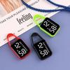 1Pcs LED Mini Electronic Watch Touch Digital Pocket Watch Night Light Hanging Watches Keychain Pendant Students Supplies