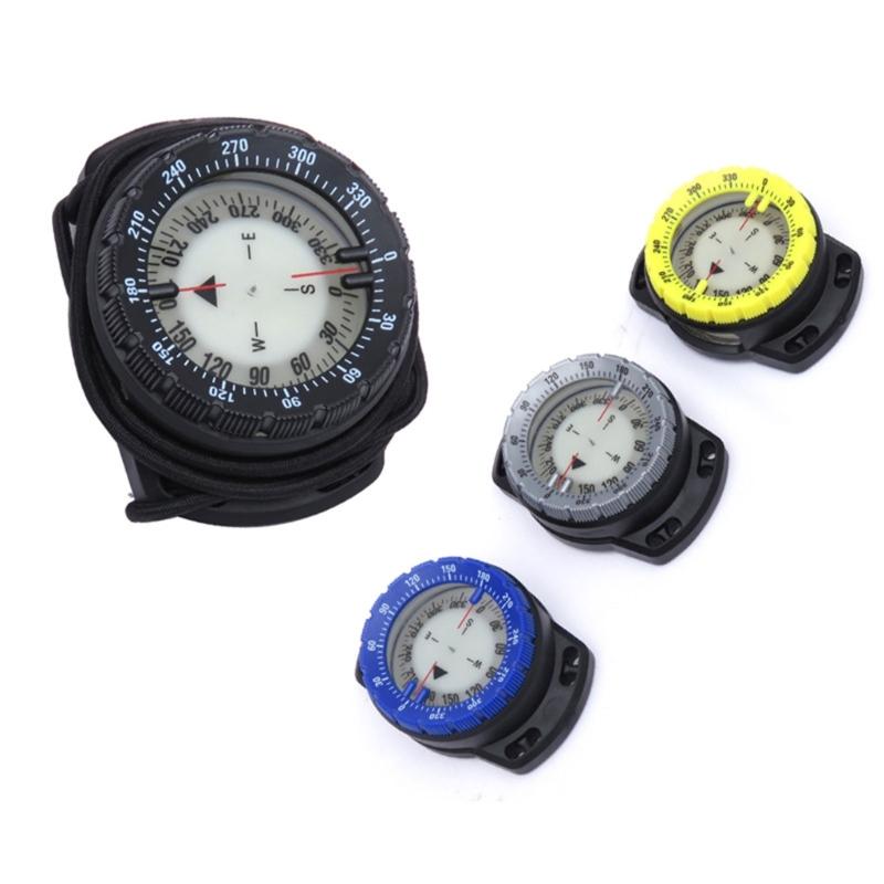 Watertight Diving Compasses Underwater Camping Compasses with Elastics Bracelets Diving Watchband Navigations Compasses