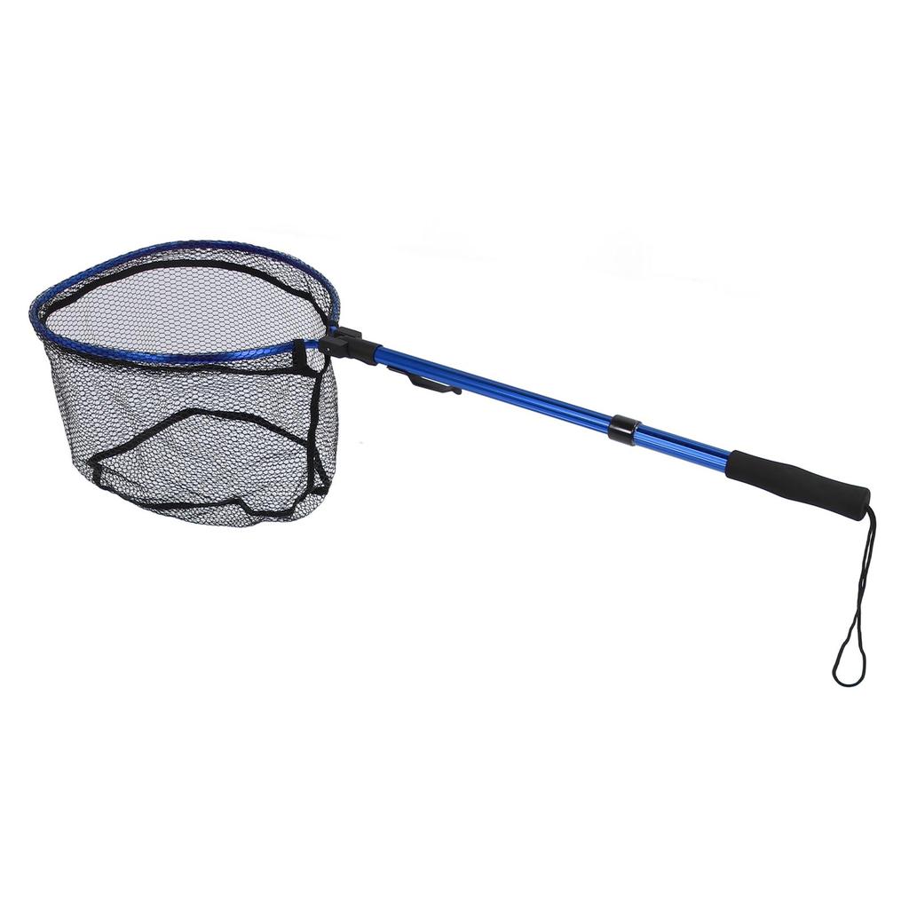 Floating Fishing Net Aluminum Alloy Rubber Foldable Extendable Portable Fish Landing Net for Easy Transportation and