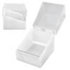 Eyelash Tape Dispenser 2 Grids Acrylic Tape Cutter Holder with Transparent   Cover for Beauty Salon