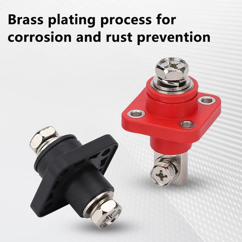 2 Adet 200A Tamamen Bakır Lityum Pil Enerji Depolama Terminali Pil Konnektörü Pil Depolama Terminal Direği